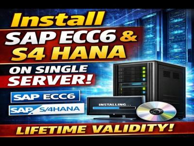 Install SAP ECC6 and S4 HANA on Single Server Lifetime Validity.
