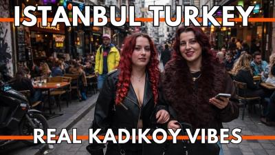 ISTANBUL TURKEY 2026 4K WALKING TOUR  Kadıköy Market Bar Street  Moda Neighborhood