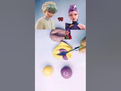 K pop demon hunters Color mixing sorts kpop satisfying rumi kpopdemonhunters