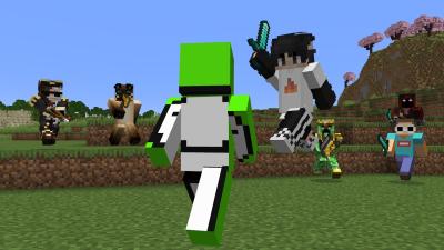 Minecraft Speedrunner VS 6 Hunters Hunters POV