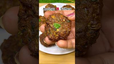 Moringa Flower Fritters  Crispy  Healthy Drumstick Flower Pakora Recipe shorts snacks viral