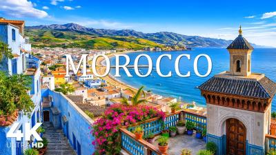 Morocco 4K  Sahara Desert Blue City of Chefchaouen  Exotic North African Landscapes