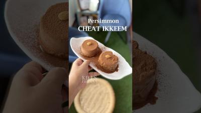 Persimmon Cheat Ikkeeem persimmondessert nobakedessert chocolatedessertrecipe fruitdesserts