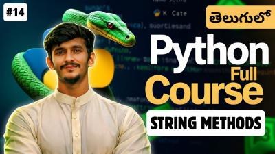 Python Full Course in Telugu  String Methods in Python  Python Strings  Video 14