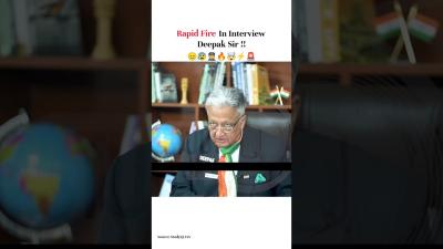 Rapid Fire In Interview Deepak Sir Interview upsc ias viral