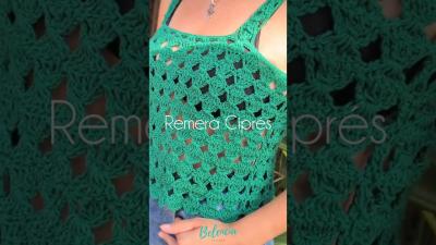 Remera Ciprés Tutorial Gratuito Crochet crochet tejedoras knitting tutorialgratuito