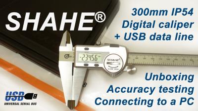 SHAHE IP54 300mm Digital Caliper with USB Data Line Review
