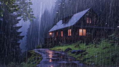 Sounds Of Rain And Thunder For Sleep  Intense Rainstorm for Deep Sleep  Relaxation Study