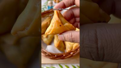 Spicy Dal Samosa Recipe  Crispy Chana Dal Samosa at Home  Easy Evening Snack shorts