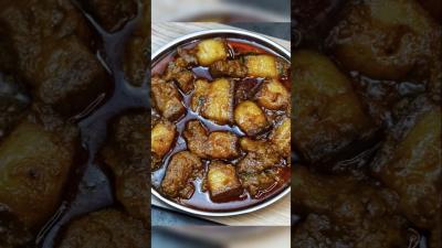 Spicy Masala Pork Curry Recipe shorts aditihubbycookingvlogs food indianfood recipe
