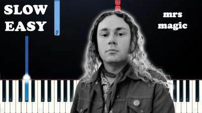 Strawberry Guy  Mrs Magic Strings Version SLOW EASY PIANO TUTORIAL