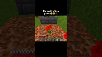 The Iron Golem emotional scene  minecraft shorts