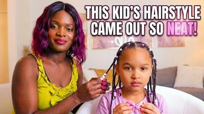 This Kids Hairstyle Came Out So Neat StepbyStep Tutorial