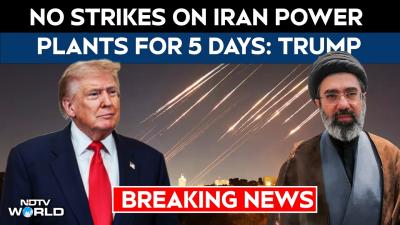 US Iran War Latest News  Trump Announces 5 Day Pause On Military Action On Iranian Power Plants