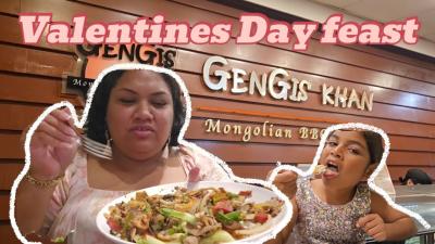 We Ate SO Much at Genghis Khan Valentines Day Family Vlog