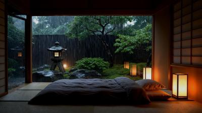 12H LIVE Gentle Rainy Night Piano Music  Calm  Meditative Stream for Sleep  Stress Relief