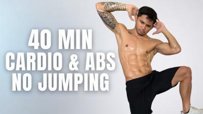 40 MIN Cardio  Abs Workout LOW IMPACT No Jumping  No Equipment Home Workout