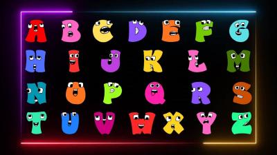 ABC Song For Kids  Bright Colorful ABC Letters  Capital Alphabet AZ