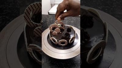 amazing chocolate garnishing beautiful cake decoration design cake recipe