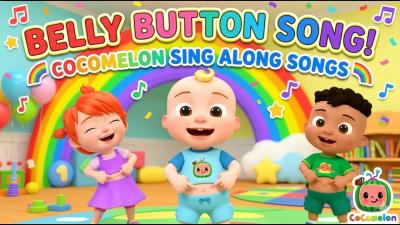 Belly Button Song  CoComelon Sing Along Songs  Preschool Learning