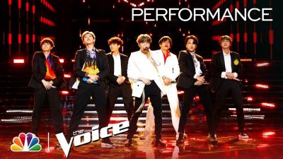 BTS Performs Boy with Luv  The Voice Live Finale 2019