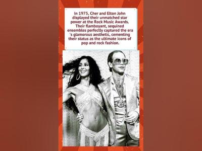 Cher  Elton John Rock Music Awards 1975 musichistory