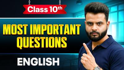 Class 10  English Most Important Questions  Board Exam 2026  By Anurag Sir