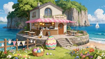 Cozy Easter Morning by the Coast Lofi Music for Deep Relaxation Lofi Beats to Unwind