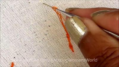 DIY Idea of How to End  Lock  knot the Aari Maggam chain stitch for Beginners  Simple Method