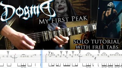 Dogma  My First Peak guitar solo lesson with tablatures and backing tracks