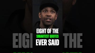 Eight Of The Smartest Quotes Ever Said. Denzel Washington Bast Motivational speech.denzelwashington