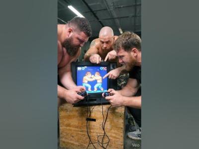 Epic Gym Gaming Battle Athletes Take on Video Games After Workout backstage shorts gym