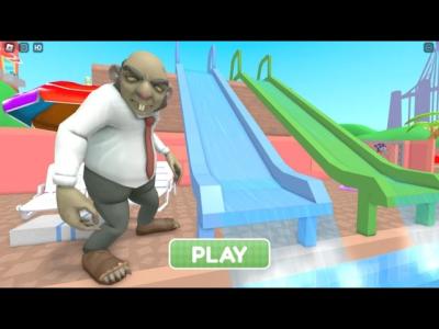 ESCAPE MR BRAINS WATERPARK OBBY roblox Gameplay Walkthrough No Death 4K