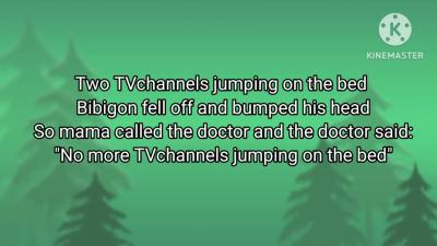 Five TVchannels jumping on the bed Singalong version