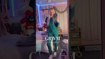Happy Saturday GRWM for a 12 hour shift  400am morning routine grwm coffee getreadywithme