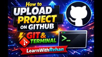 How to Upload Project on GitHub using Git  Terminal  StepbyStep Tutorial Beginner Friendly