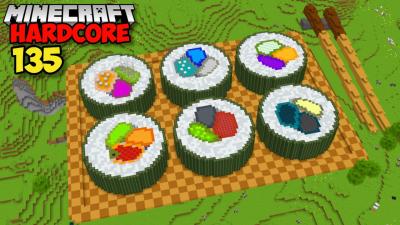 I Built The WORLDS BIGGEST SUSHI in Minecraft Hardcore 135