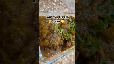 kadai mutton Head masala Recipe Traditional style cooking ytshorts viral recipe muttonrecipe