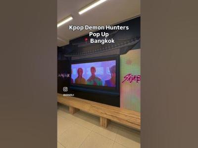 Kpop Demon Hunters Pop up in Bangkok kpop kpopdemonhunters sajaboys trending huntrix foryou