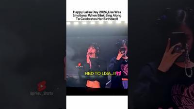 Lisa So Emotional When Blink Sing Along For her. 블랙핑크 blackpink lisa 리사 shorts