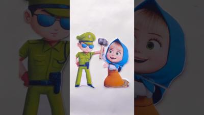 masha and singham quarrel brazilshortsdrawingusa