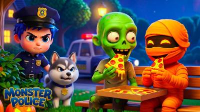 Monsters Are Back  Monster Police  Kids Songs  Nursery Rhymes