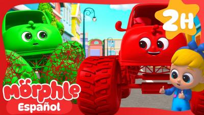 Morphle Monster Truck vs Orphle Monstruo  Mila y Morphle en Español  Dibujos animados