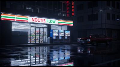 New York After Midnight Lofi Sleep Mix with Rain Ambience For Relaxing By Noctis Flow