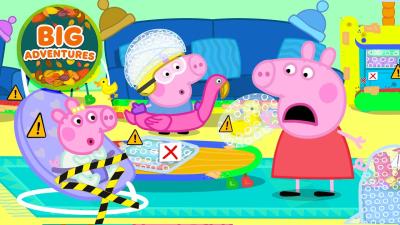 Peppa Pig Puts Evies TOY Duck in BUBBLE Wrap Baby Safety Adventure  Tales Full Episodes 21 Mins