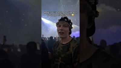 POV Kanye starts crashing out at the concert 