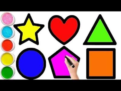 Shapes for kids Learn 2d shapes colors for toddlers  Preschool LearningEducational video