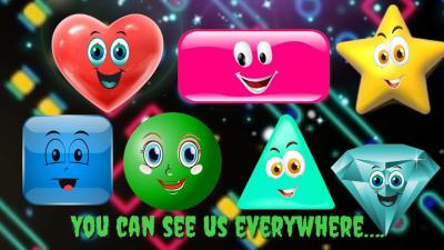 shapes song  shapes rhymes  we are shapes  Nursery Rhymes  Preschool songs learning for kids