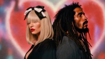 Sia ft Damian Marley  Waves of Freedom  AI Music Video  Romantic Reggae Pop