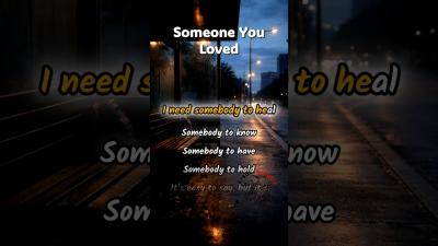 Sing Along  Learn English  Someone You Loved Karaoke